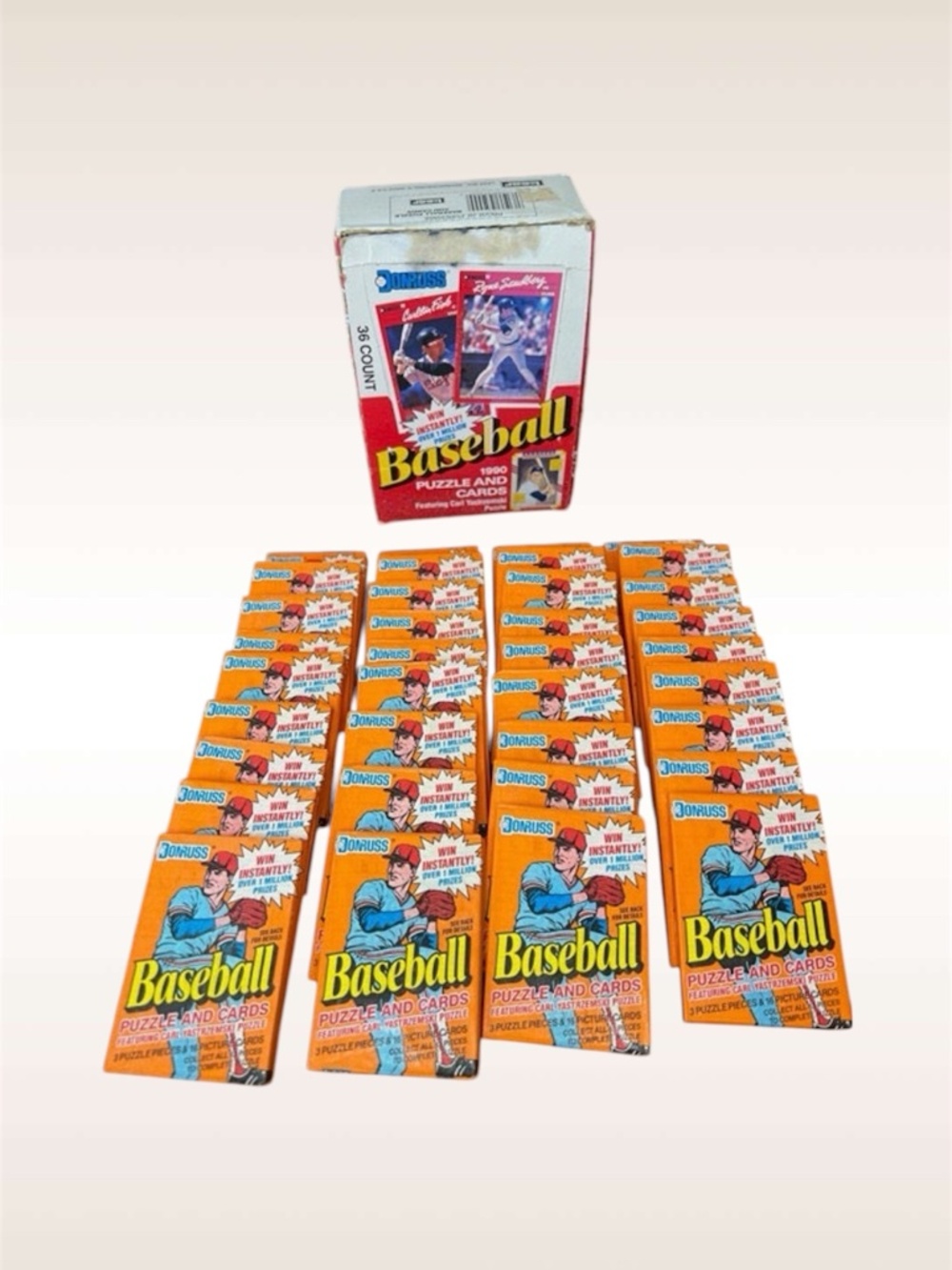 Vintage 1990 Donruss Baseball Wax Box